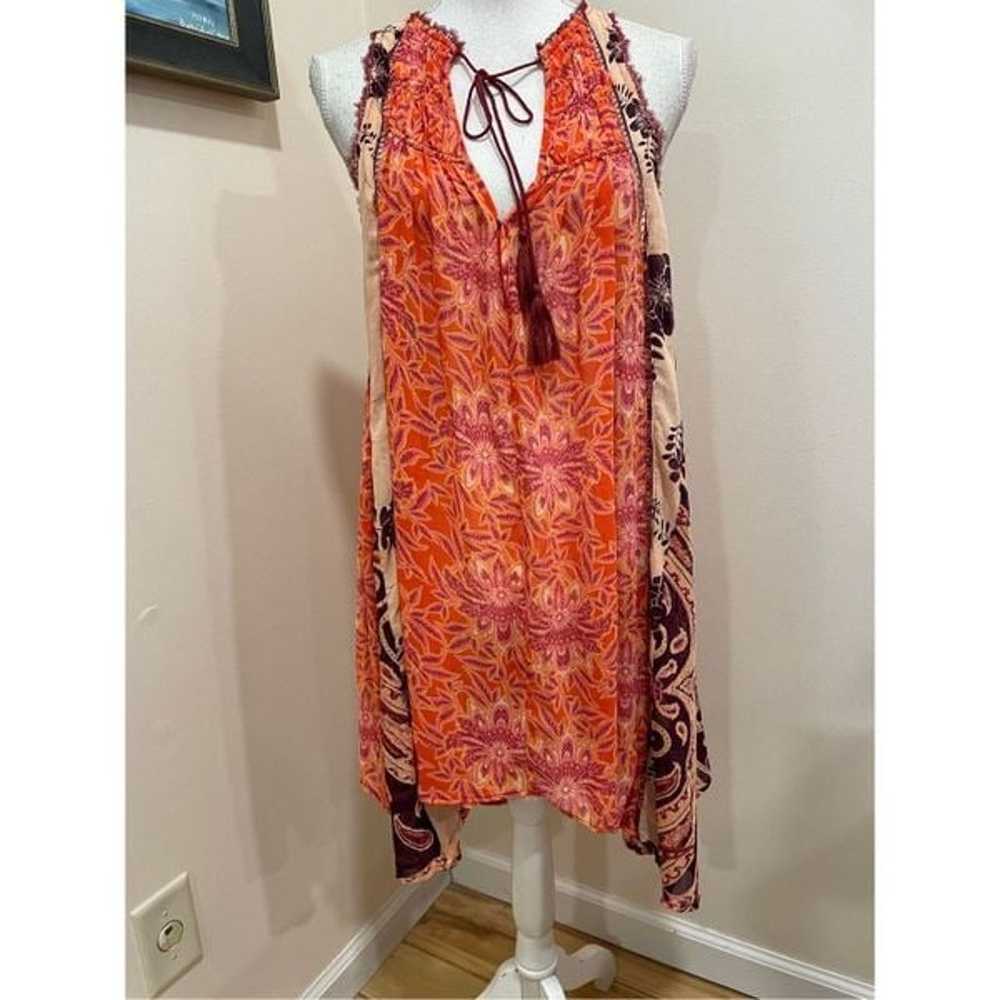 New Free People Feel The Heat Printed Tunic Size S - image 3