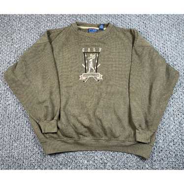 Olive VTG Crable Oversized Golf Sweatshirt Adult … - image 1