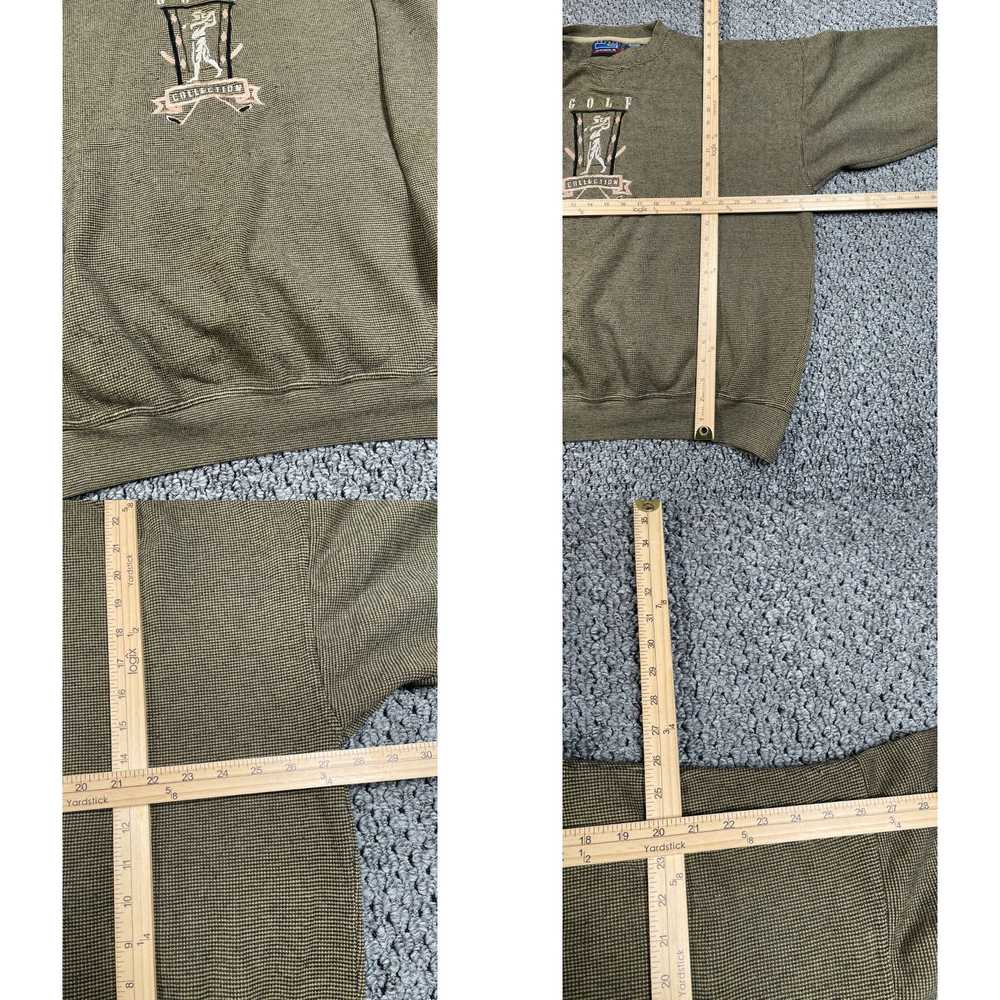 Olive VTG Crable Oversized Golf Sweatshirt Adult … - image 4