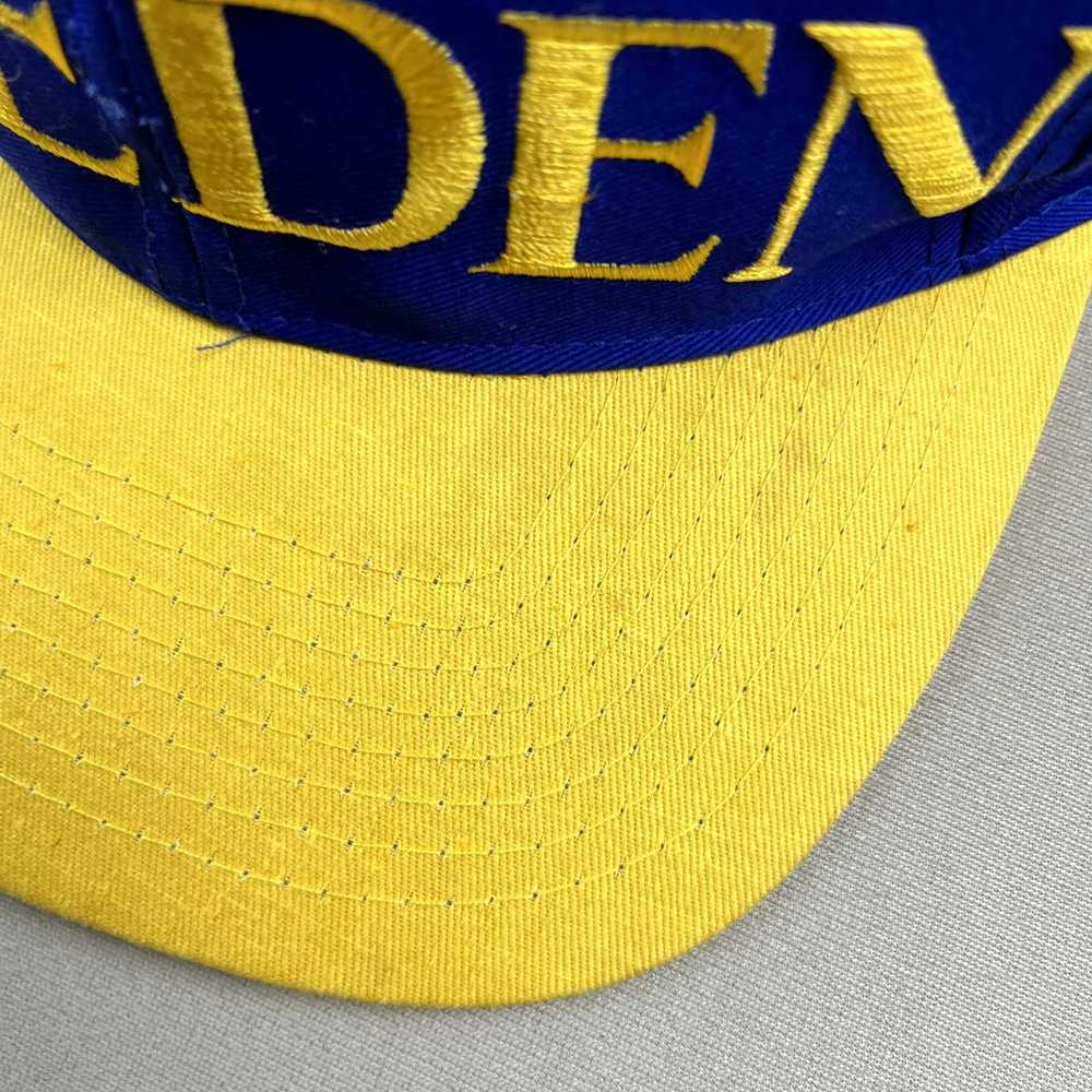 Vintage Vintage Sweden Hat Cap Snapback Blue Euro… - image 7