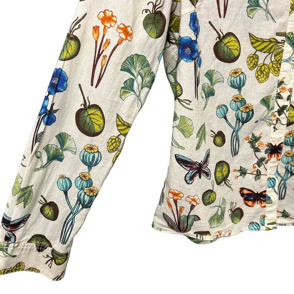J. Mclaughlin Lois Button Down Shirt in Mini Gree… - image 8