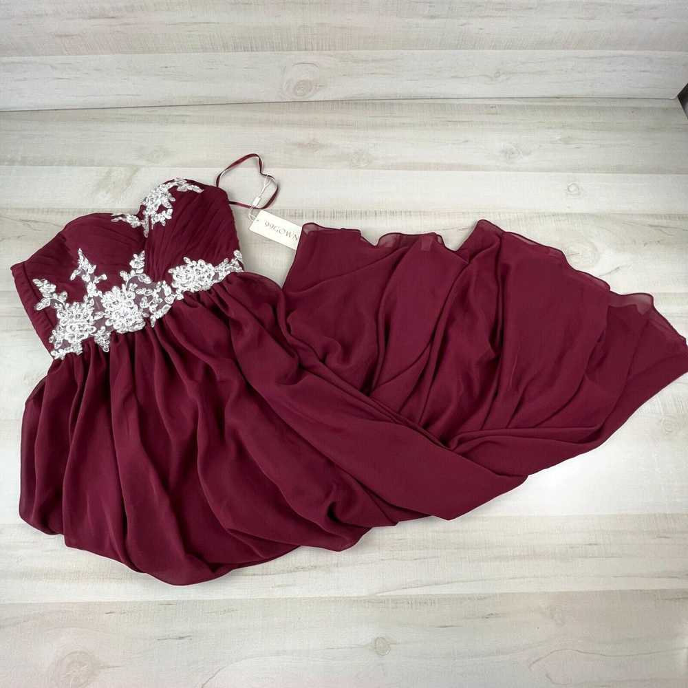 Bally 99Gown Womens Prom Dress 4 Burgundy Straple… - image 1