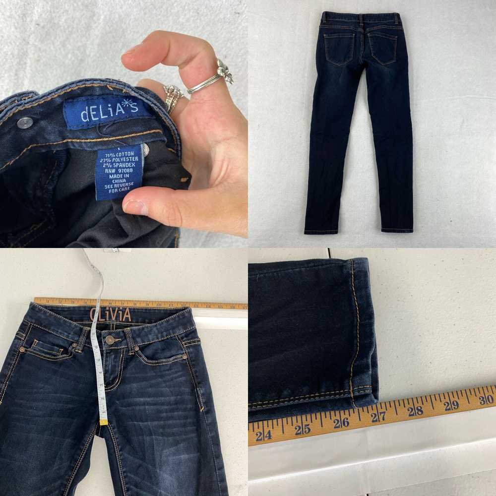 Vintage Delias Jeans Juniors Size 1 Navy Olivia S… - image 4