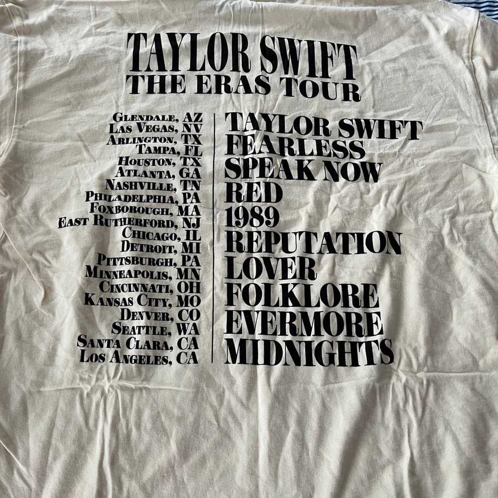 Taylor Swift the eras tour beige off white shirt - image 2