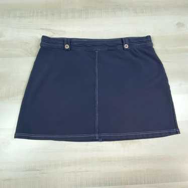 Loft Ann Taylor LOFT Womens Mini Skirt Large Blue… - image 1