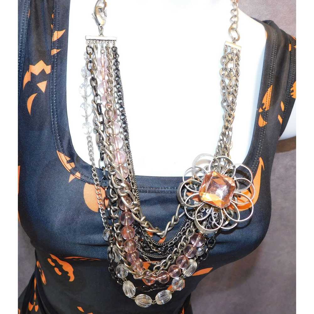 Other Multilayer Industrial Flower Necklace - image 10