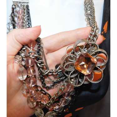 Other Multilayer Industrial Flower Necklace - image 1