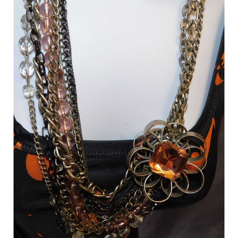 Other Multilayer Industrial Flower Necklace - image 2