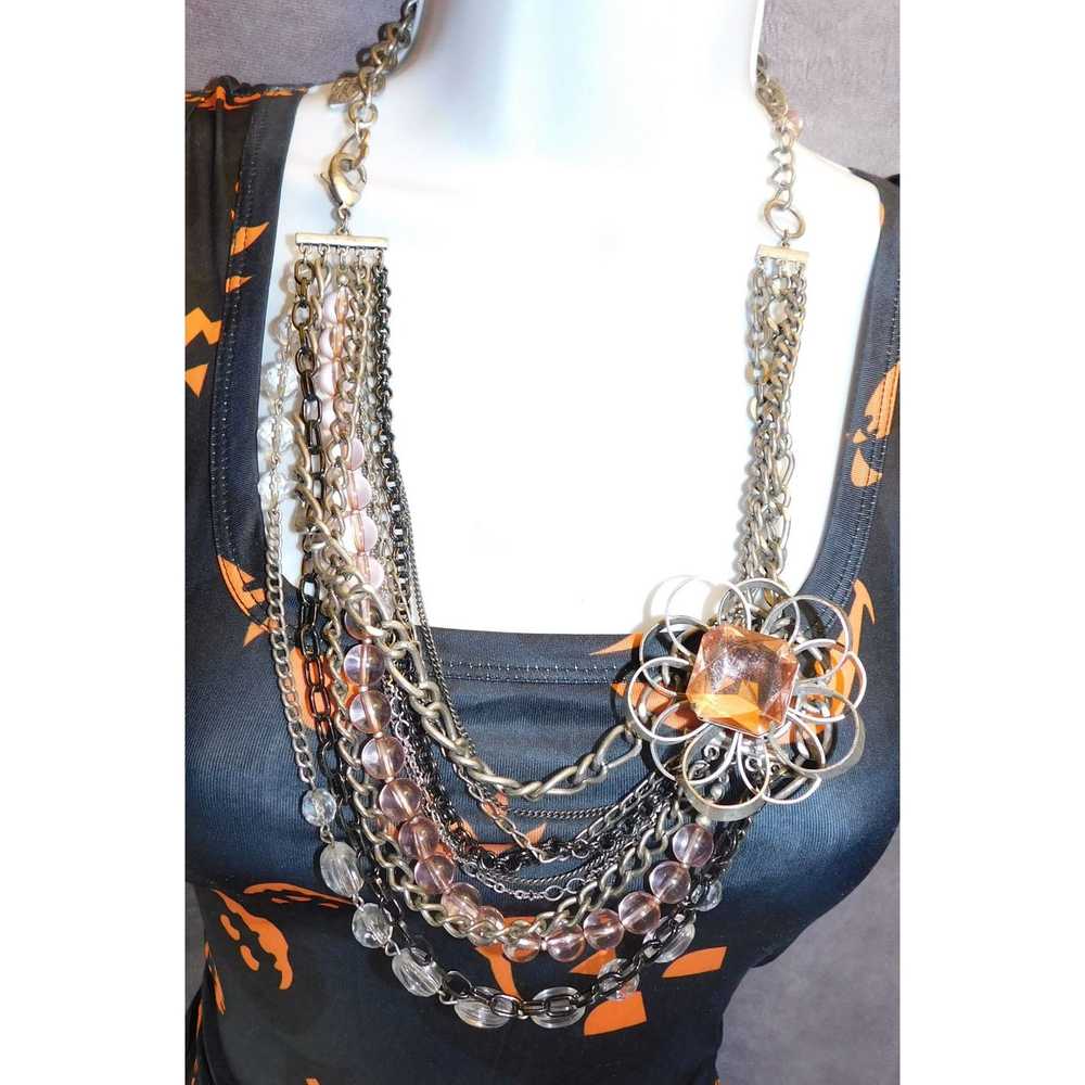 Other Multilayer Industrial Flower Necklace - image 6