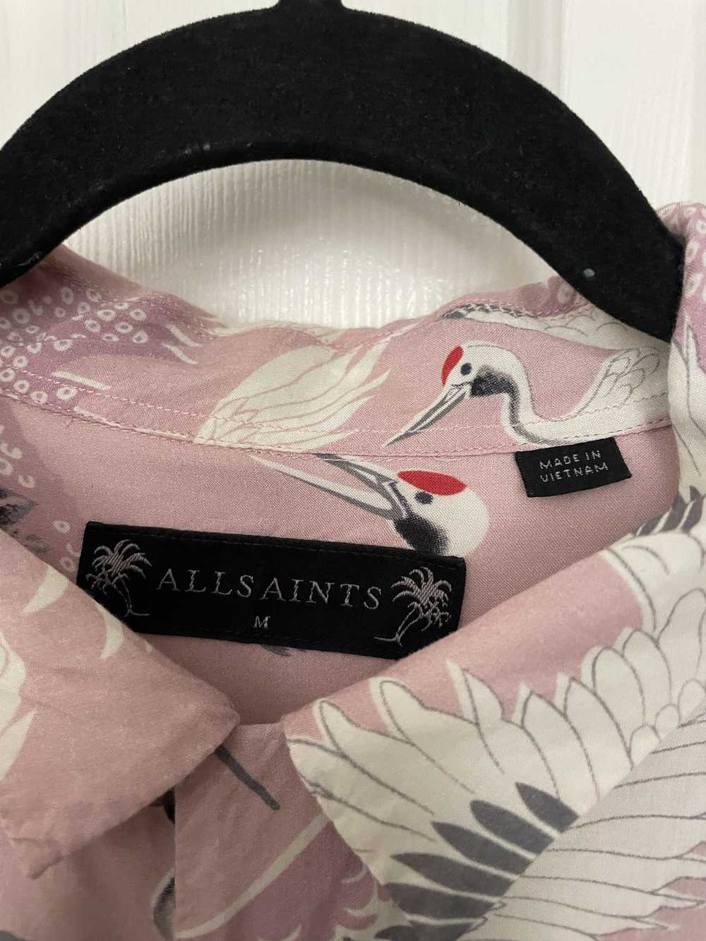 Allsaints RARE AllSaints Tsuru Shirt Blossom Pink - image 5