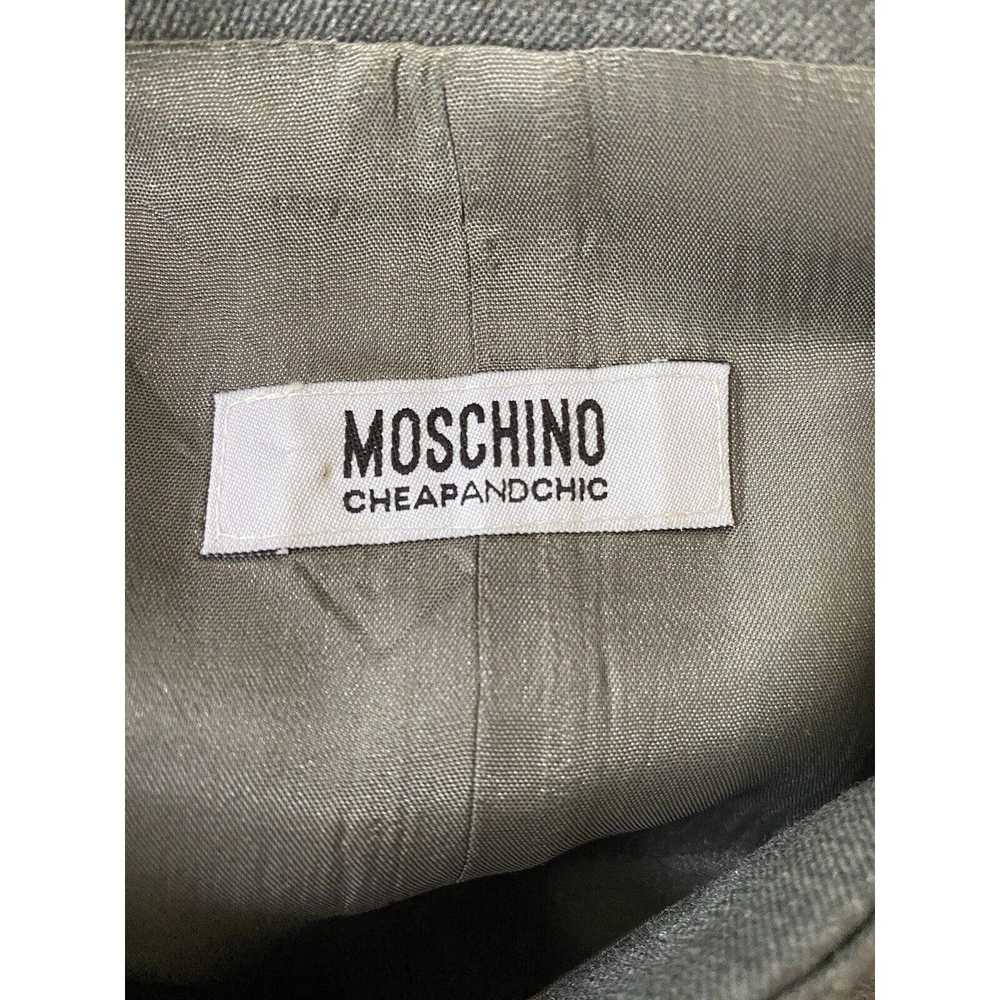 Moschino MOSCHINO CHEAP&CHIC Dress Shift Gray Woo… - image 7