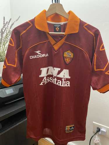 Diadora AS Roma 1999 Home Football Shirt / Soccer 