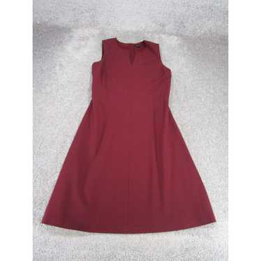 Theory Theory A-Line Dress Womens 4 Burgundy Red … - image 1