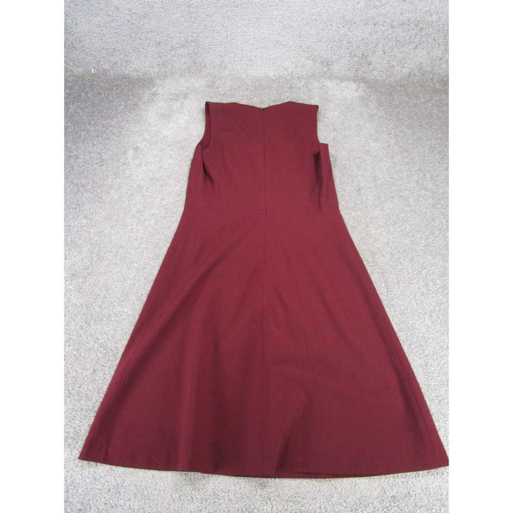 Theory Theory A-Line Dress Womens 4 Burgundy Red … - image 3