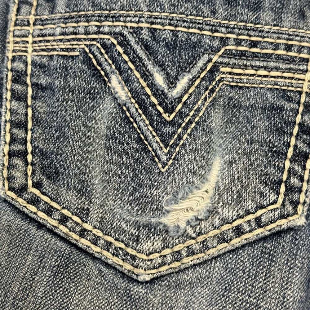 Vintage Rock & Roll Cowboy Denim Jeans Mens 32x34… - image 10