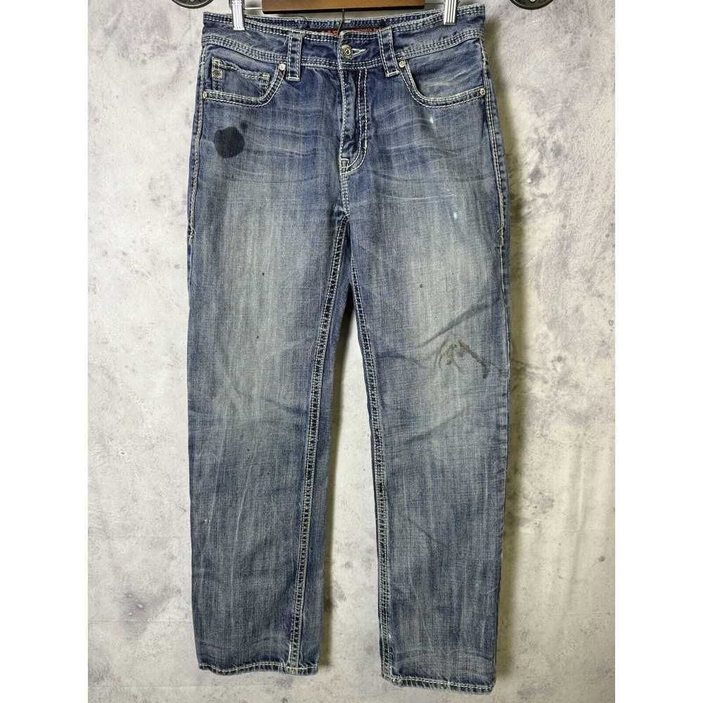 Vintage Rock & Roll Cowboy Denim Jeans Mens 32x34… - image 1