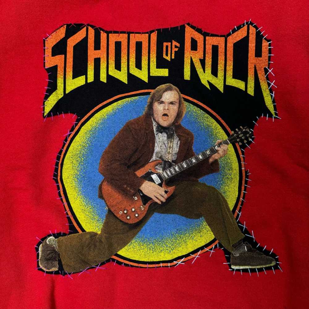 Vintage School of Rock Y2K 1990s Vtg Rework Custo… - image 4