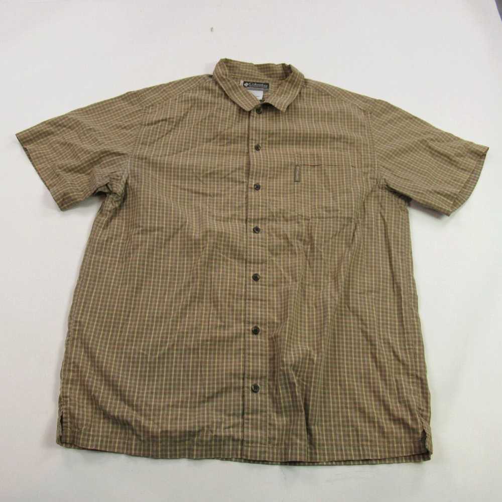 Vintage Columbia Shirt Mens XL Short Sleeve Butto… - image 1