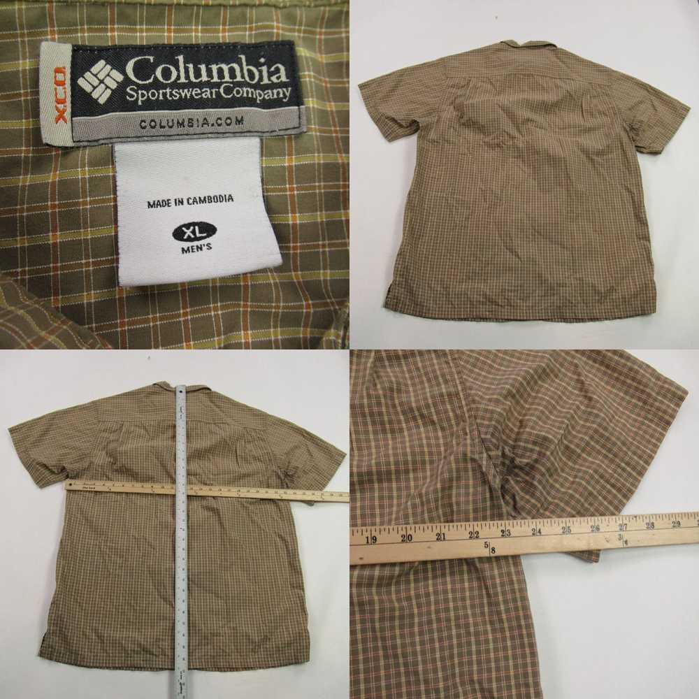 Vintage Columbia Shirt Mens XL Short Sleeve Butto… - image 4