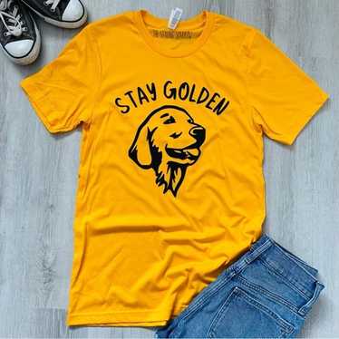 Golden Retriever Tee Shirt Yellow Sz XS - image 1