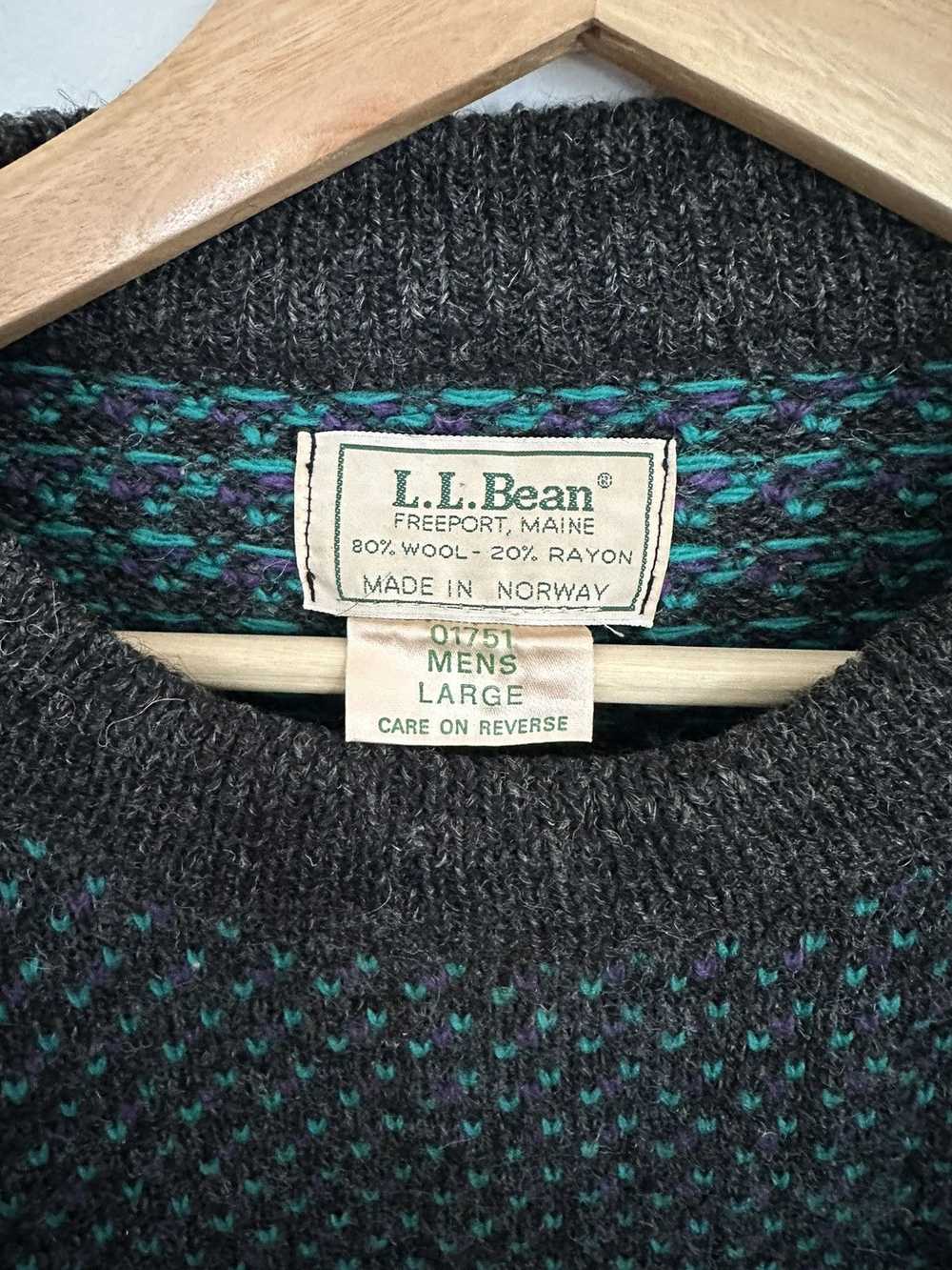 L.L. Bean Vintage wool L.L. Bean sweater - image 3