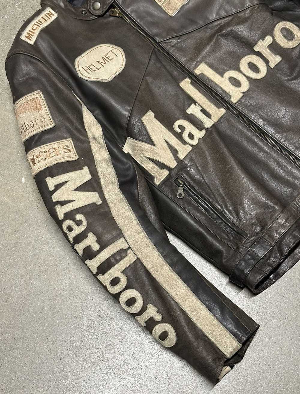 Marlboro × Racing × Vintage Marlboro Rare 90s Lea… - image 5