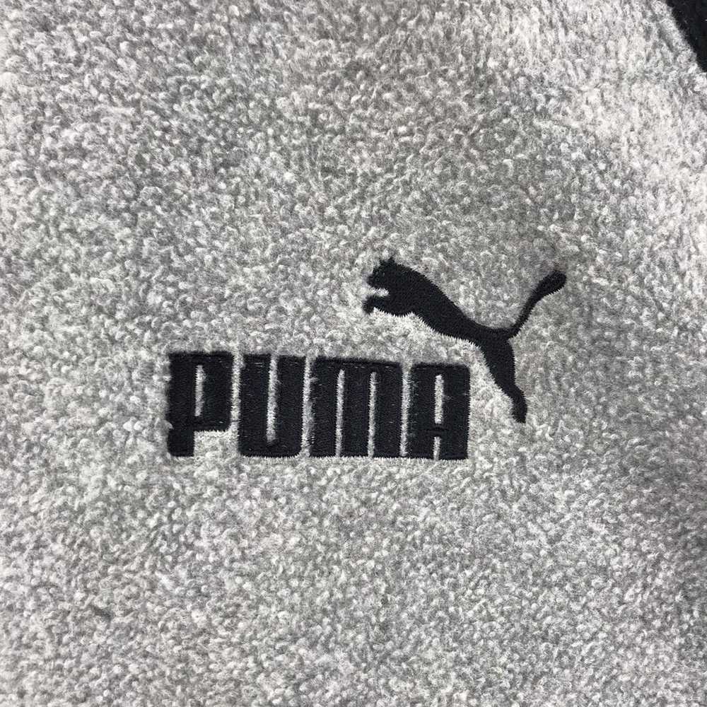 Puma PUMA Emboidered Logo Fleece Half Zipper Grey… - image 3