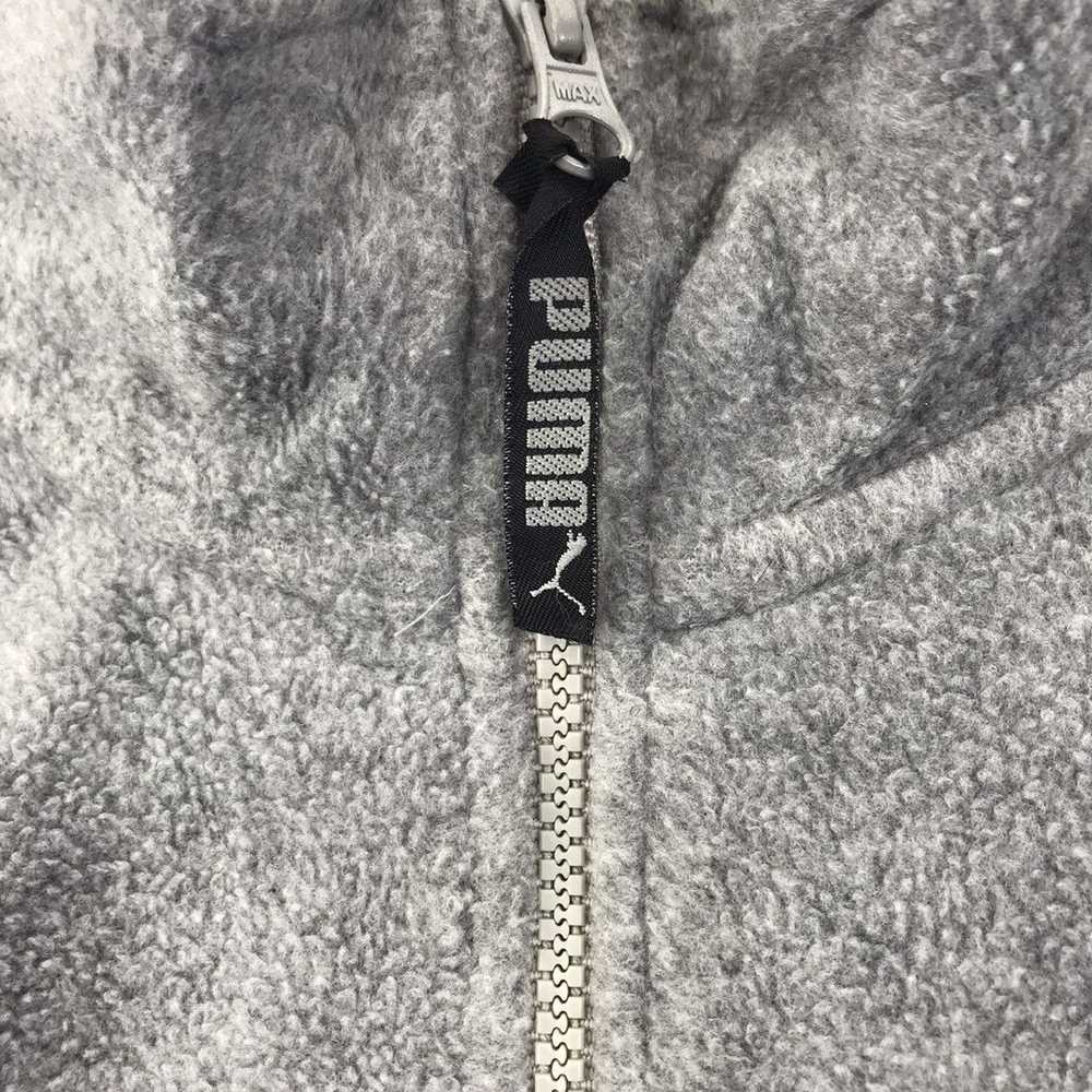 Puma PUMA Emboidered Logo Fleece Half Zipper Grey… - image 4