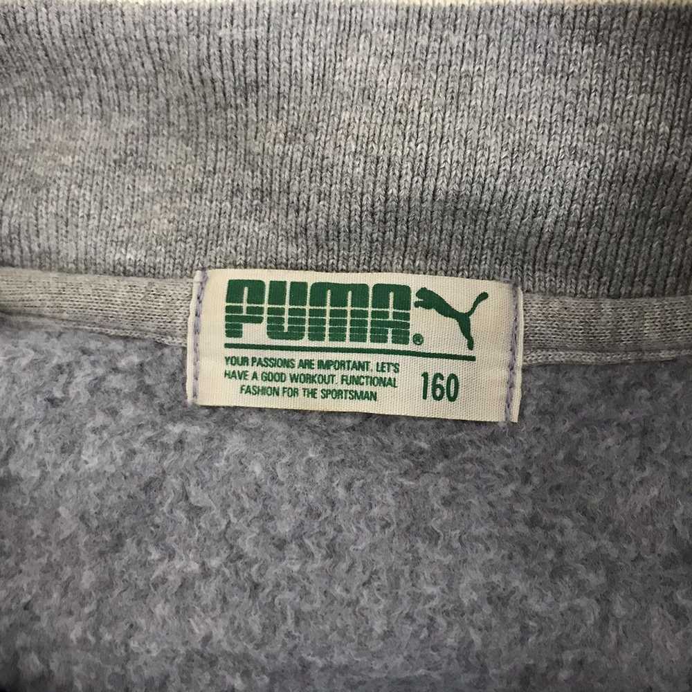 Puma PUMA Emboidered Logo Fleece Half Zipper Grey… - image 8