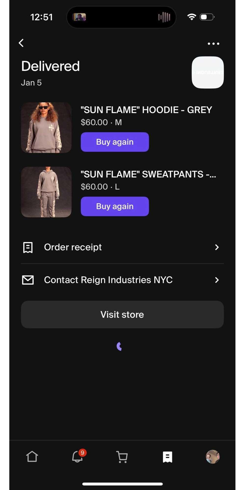 Streetwear Reign Industries “Sun Flame” Sweatsuit - image 5