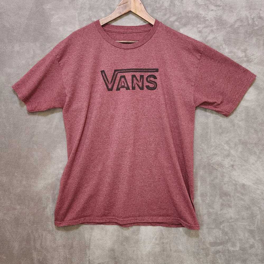 Vans Vans Van Doren Red Skateboard T-Shirt, Large - image 1