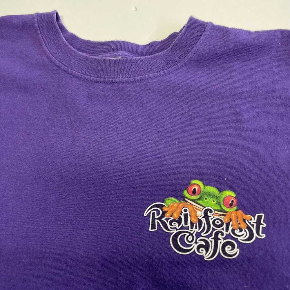 Vintage Rainforest Cafe Restaurant T Shirt Purple… - image 6