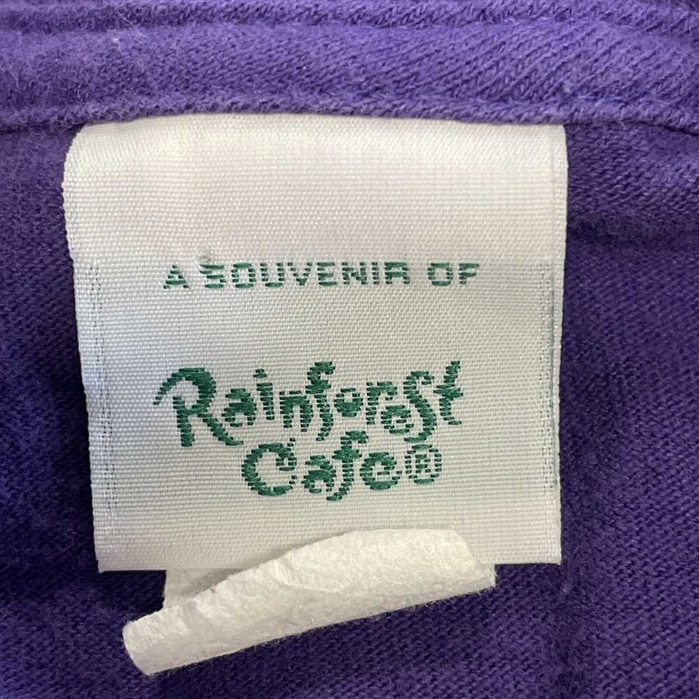 Vintage Rainforest Cafe Restaurant T Shirt Purple… - image 8
