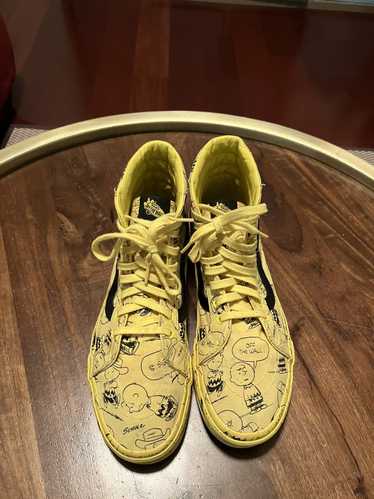 Vans Peanuts High Top Fringe cheapest Shoes Men's 8.5 Women’s 10 Snoopy Charlie Brown