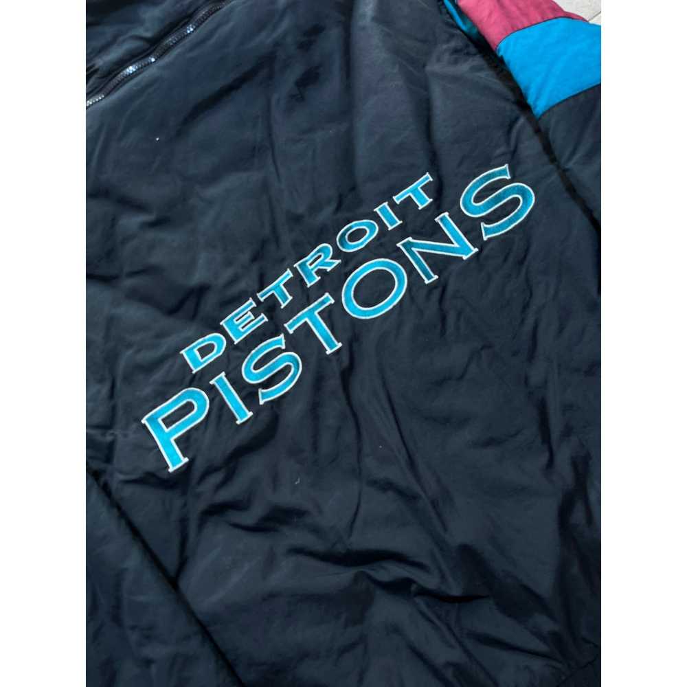 Starter Detroit Pistons 90s Pro Player puffer L b… - image 3