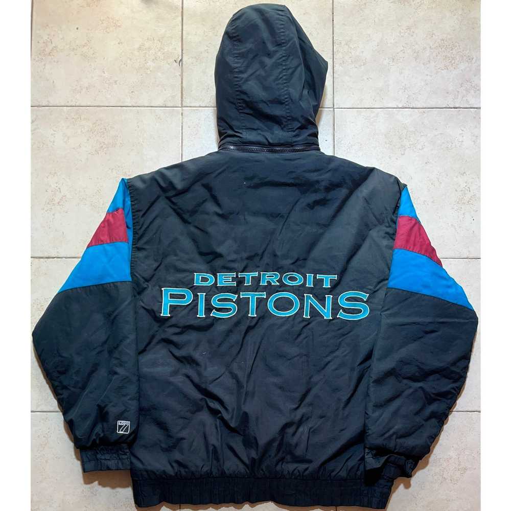 Starter Detroit Pistons 90s Pro Player puffer L b… - image 6