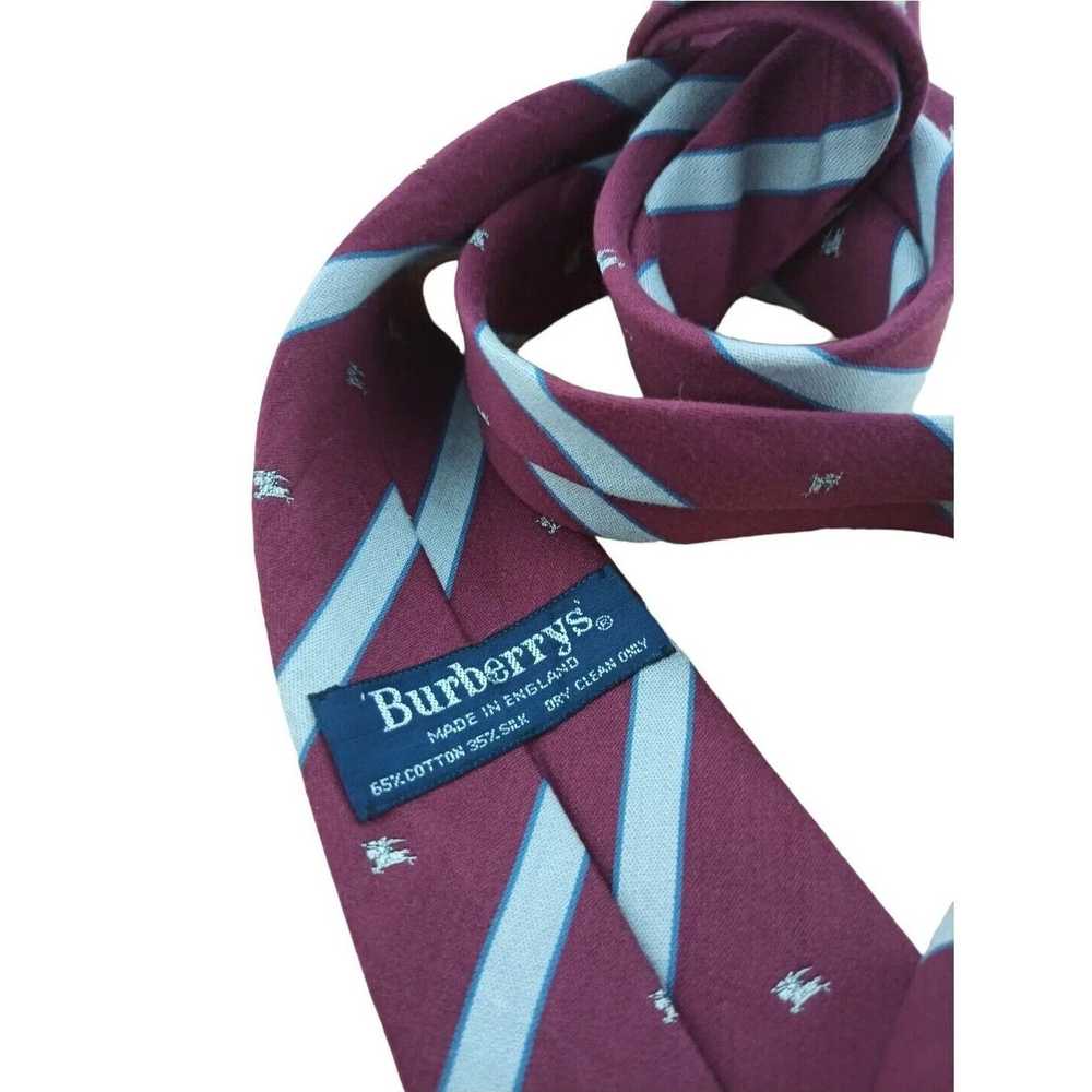 Burberry BURBERRYS Striped Monogram Logo Tie ENGL… - image 3