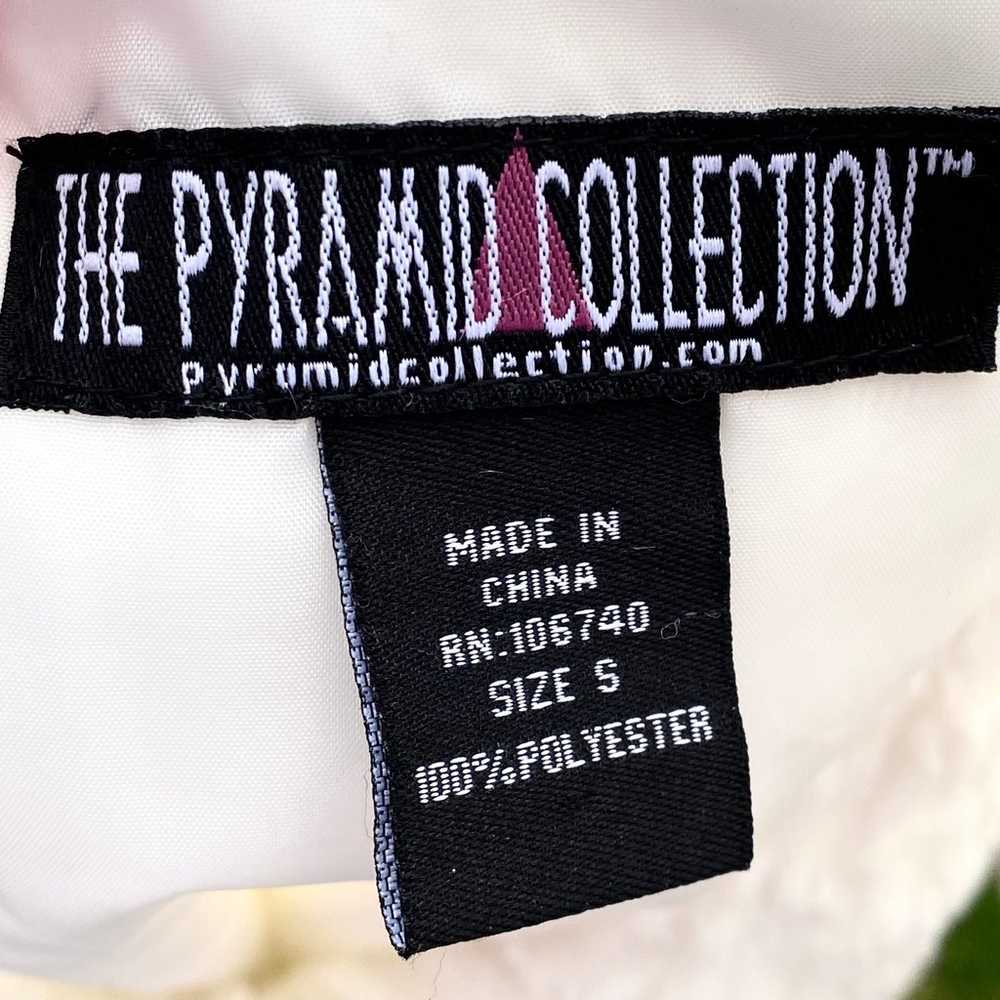 Pyramid Collection White Faux Fur jacket bell sle… - image 10