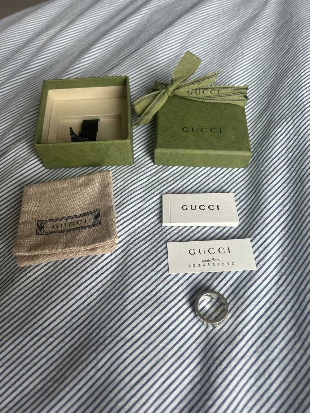 Gucci Silver Gucci Ghost Ring Size 7.5 - image 3