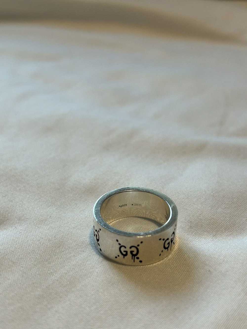 Gucci Silver Gucci Ghost Ring Size 7.5 - image 7