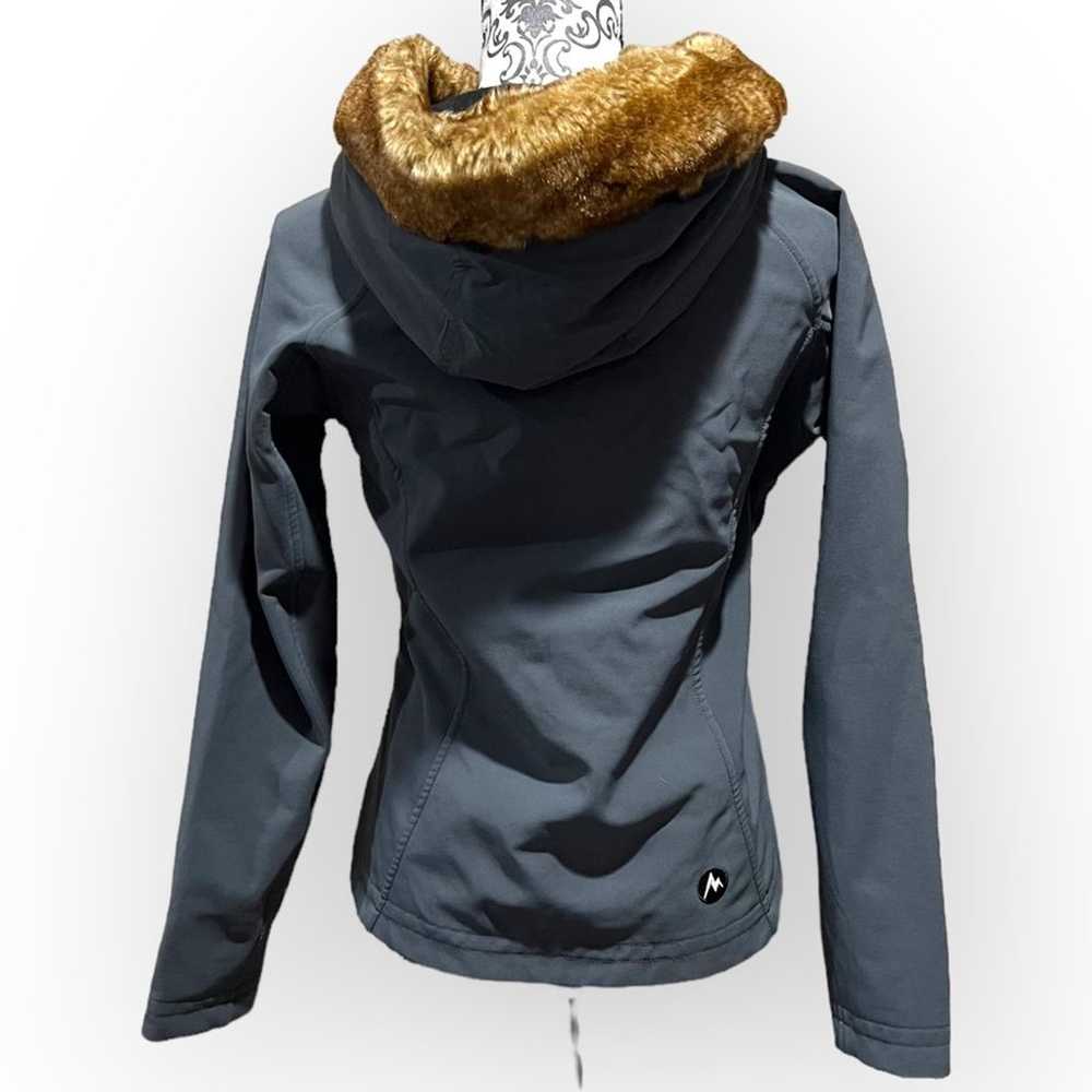 Marmot Furlong Faux Fur Lined Zip Up Softshell Sn… - image 3