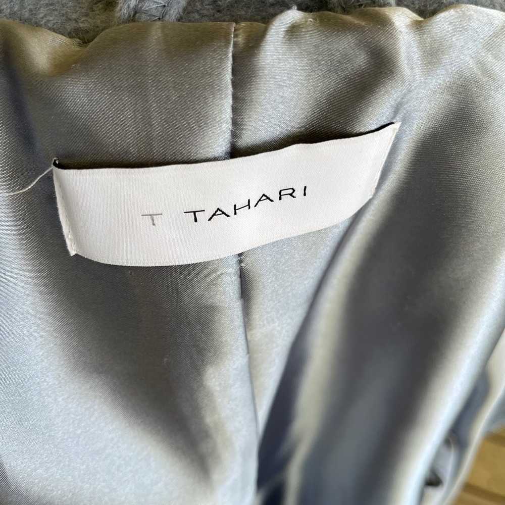 T Tahari Blue Long Wool Coat - image 10