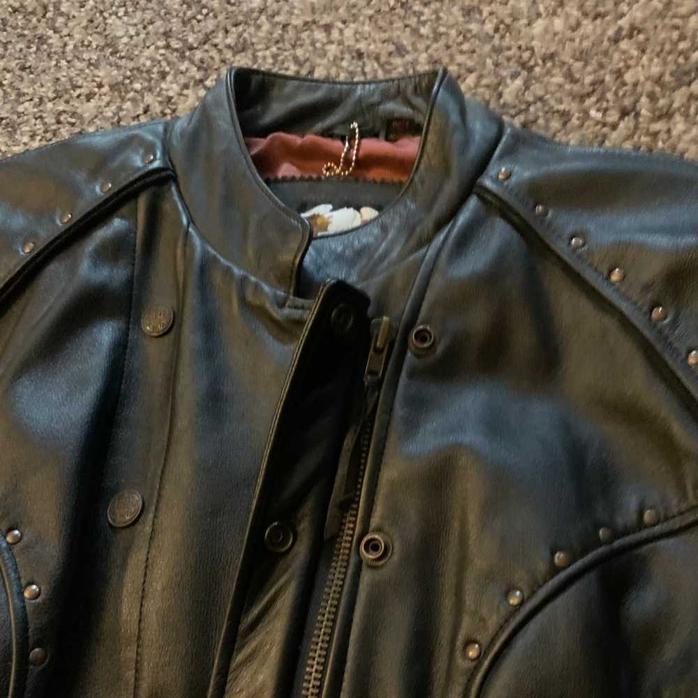 Womens vintage Leather Harley-Davidson jacket siz… - image 2