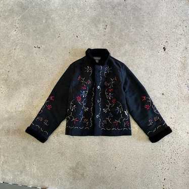 Vintage floral embroidered jacket