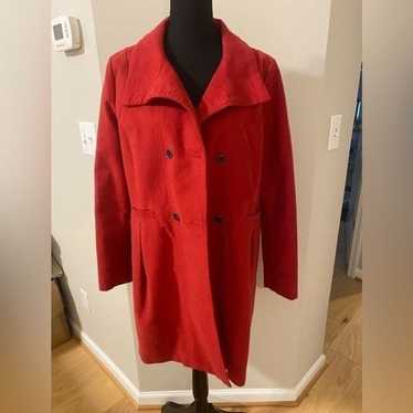 MNG by Mango pristine red button up collar fully … - image 1