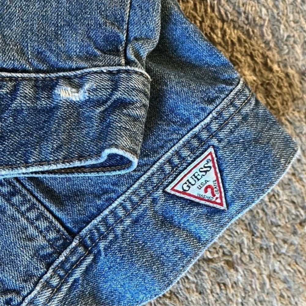 Vintage Guess Distressed Denim Jacket - image 5