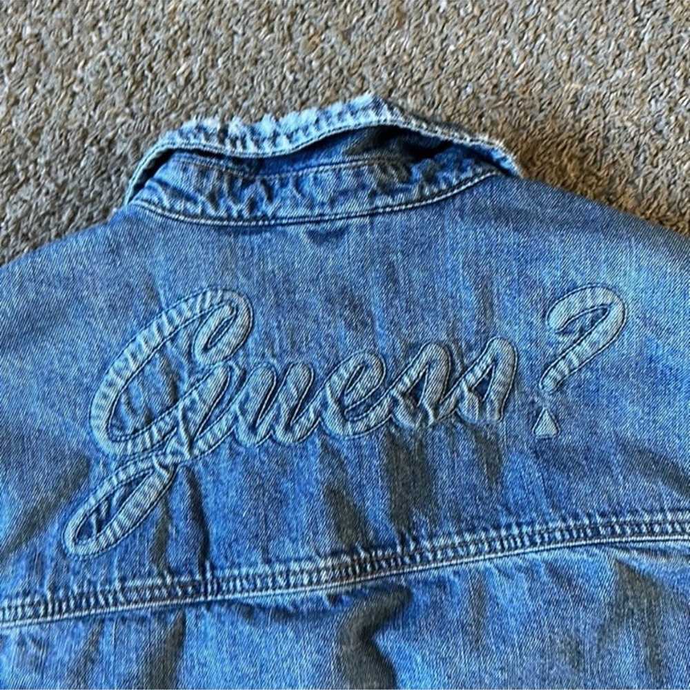 Vintage Guess Distressed Denim Jacket - image 6