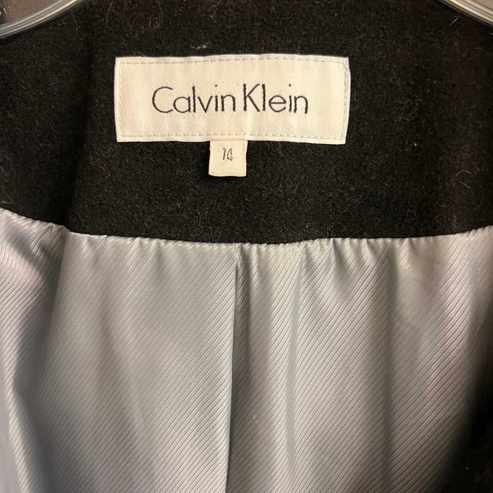 Calvin Klein wool belted coat 14 - image 4