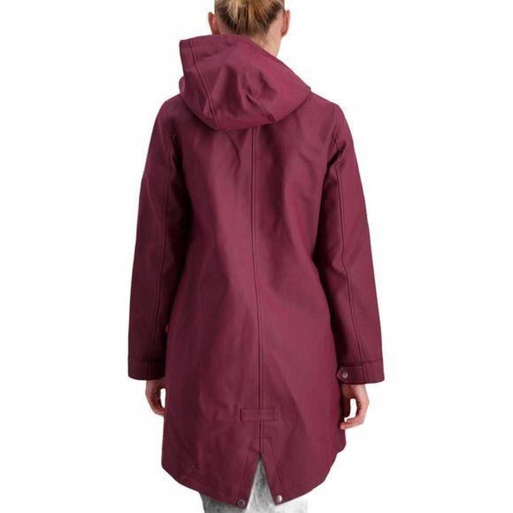 Levi's Women's Burgundy Hooded Rubberized Faux Le… - image 4