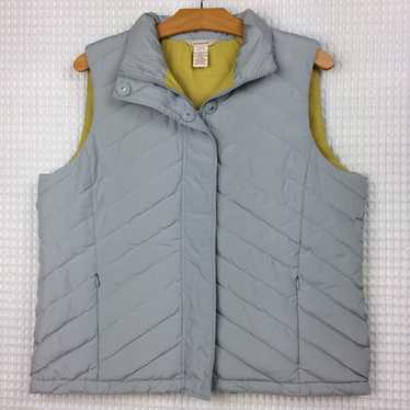 Sundance Grey Down Puffer Vest Womens L - image 1